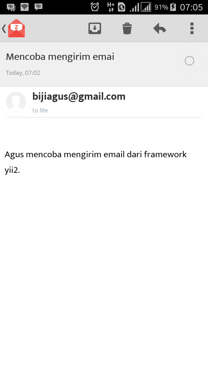 Mengirim email pada framework yii2 dengan swiftmailer
