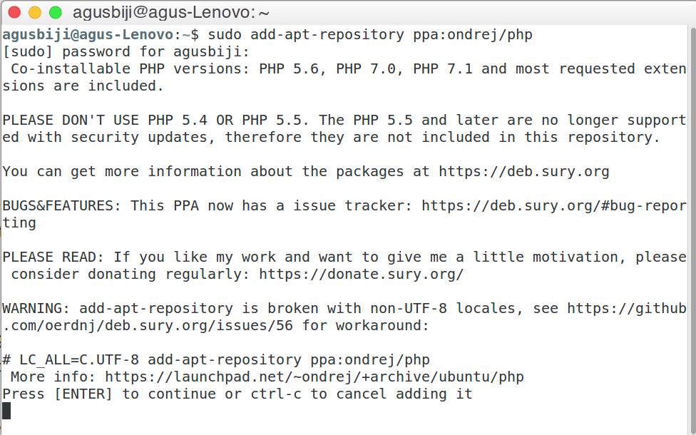 Install PHP 7.0 dan PHP 5.6 di Ubuntu
