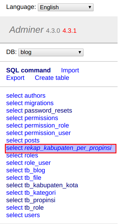 Belajar Membuat Tabel View di MySql