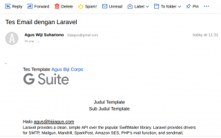 Mengirim Email Menggunakan Framework Laravel