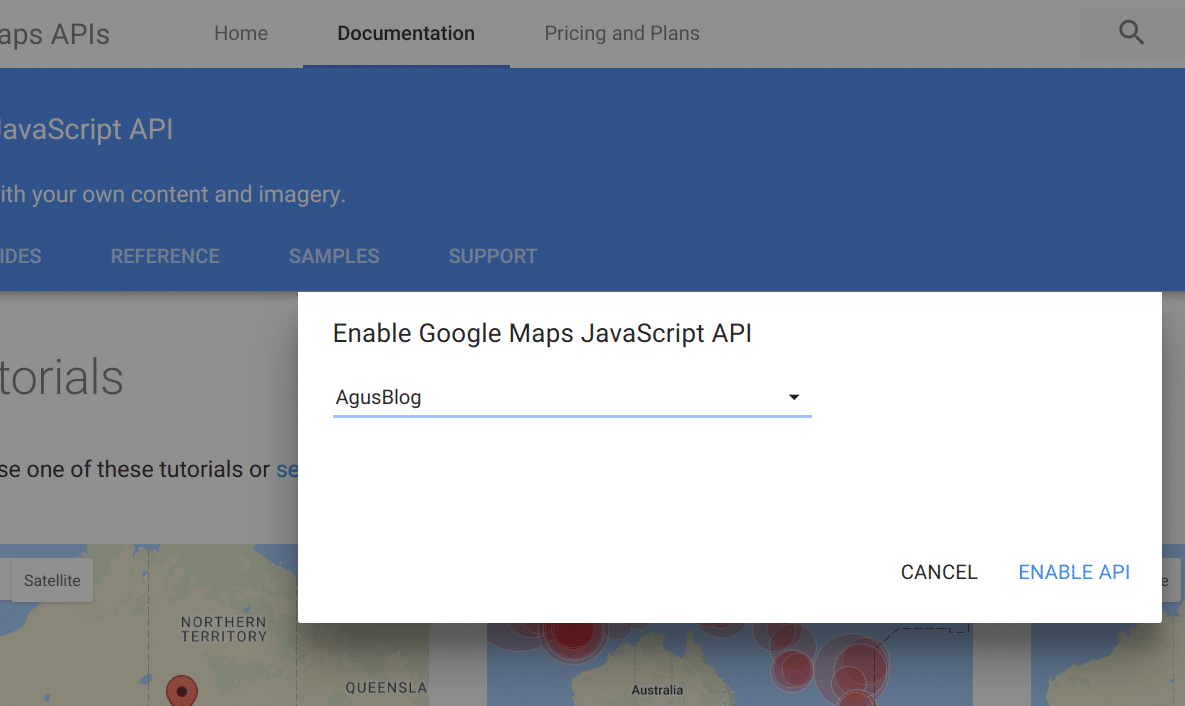 Menggunakan Google Maps Api pada Aplikasi Web
