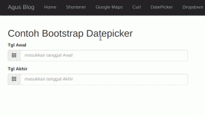 Membuat Range Datepicker Bootstrap