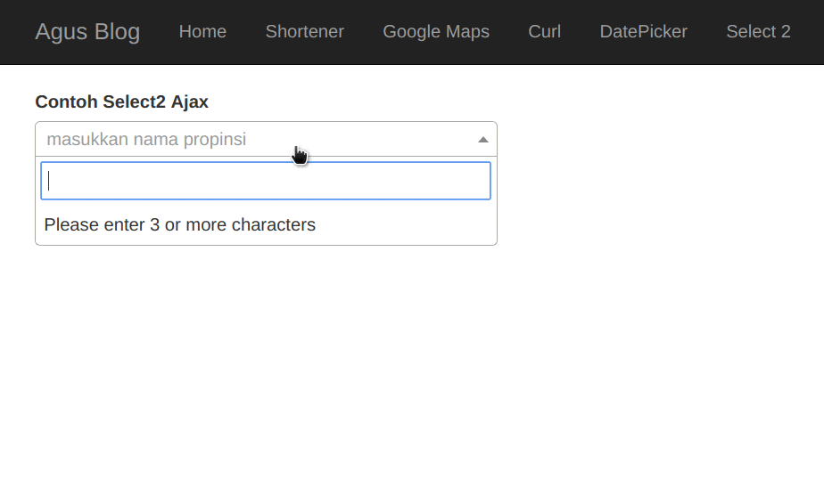 Membuat Dropdown Select2 dengan Request Ajax dan Php