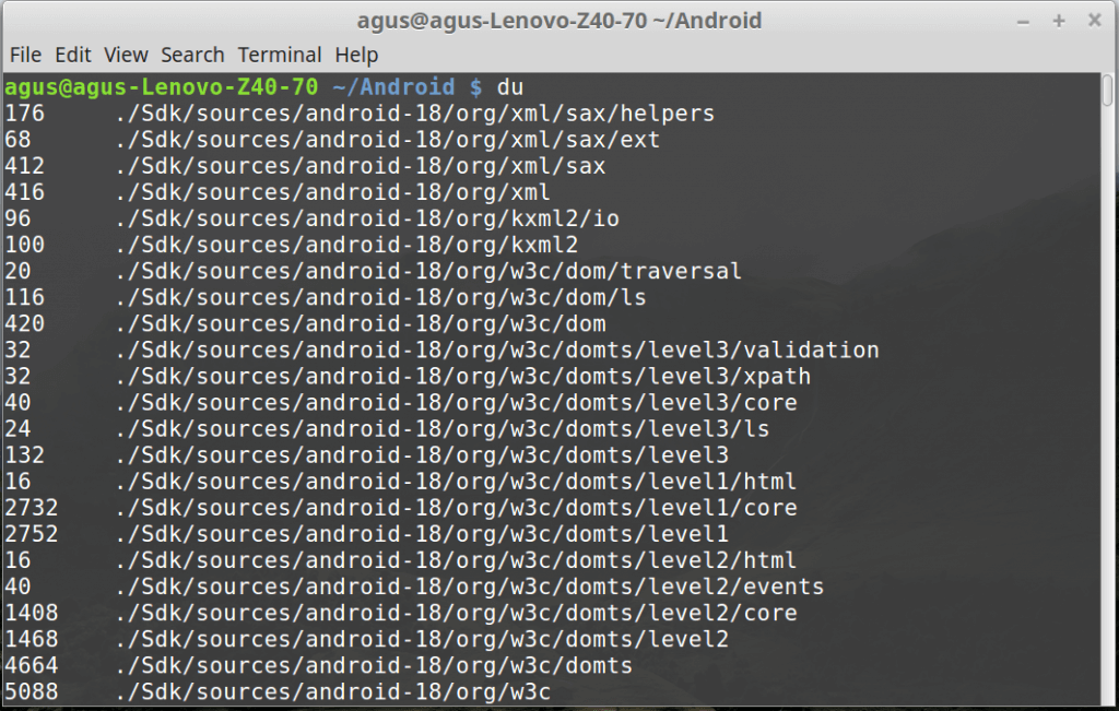 Cara Melihat Ukuran Direktori Melalui Terminal di Linux - Mr Agus